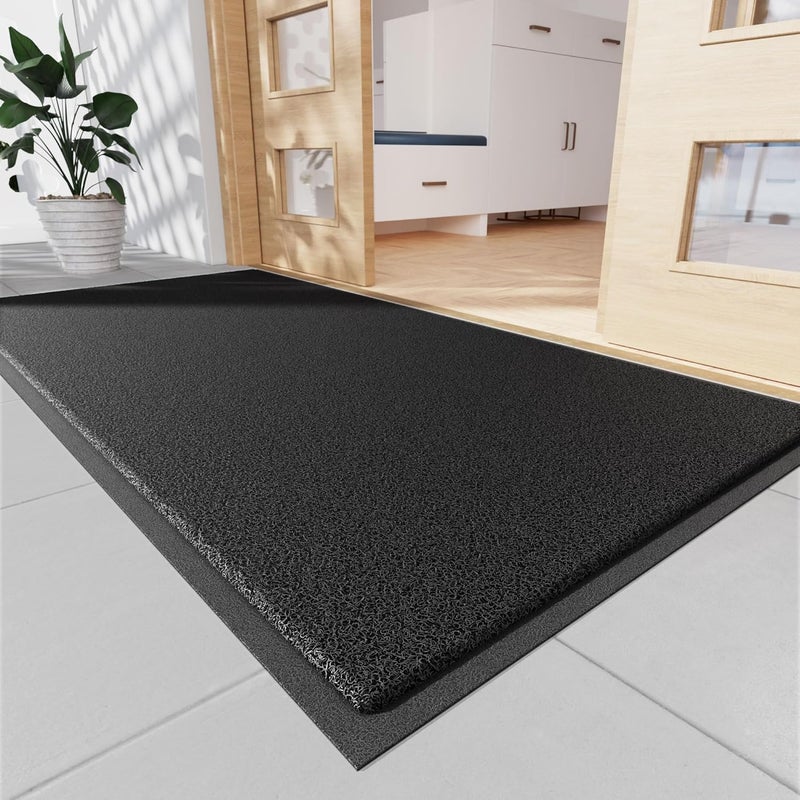 Naturei حصيرة مدخل أمامي متينة، 48" × 36" حصيرة داخلية وخارجية ثقيلة، مقاومة للتلاشي، مقاومة للماء، حصيرة مدخل منخفضة الارتفاع، حصيرة ترحيبية غير قابلة للانزلاق لمدخل الخارج، فناء، منزل - Image 1